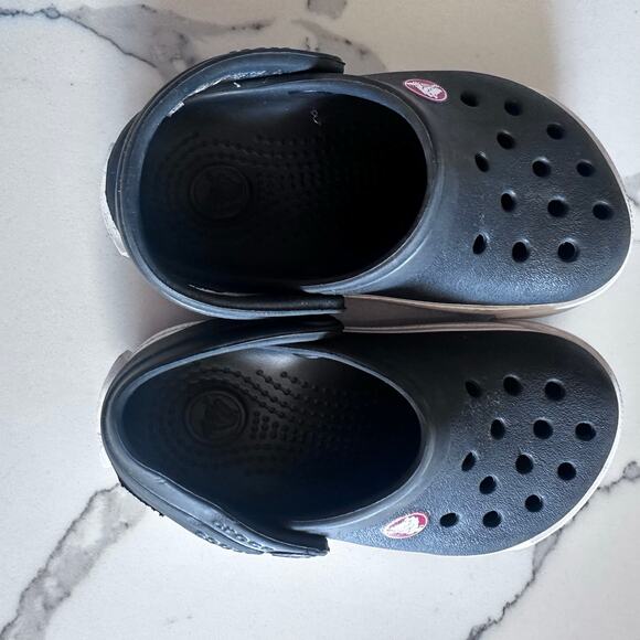 Crocs Crocband Sandals - Blue and White - Size 4/5 - Picture 5 of 6